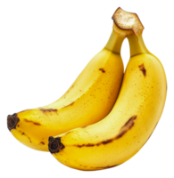 Fresh ripe bananas displaying vibrant yellow color png