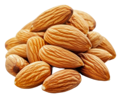 Daylight almonds on a white surface png