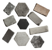 Mixed concrete on a white surface png