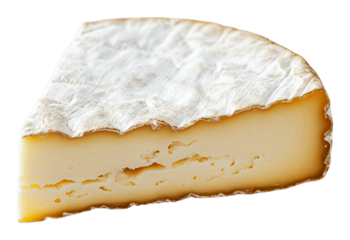cremoso queso cuña en un blanco antecedentes png
