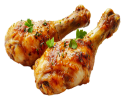 Grilled chicken drumsticks with herbs and spices png