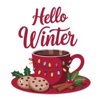 Cocoa Dreams and Winter Magic vector