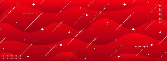 Liquid red color background design. Fluid red gradient shapes composition. Futuristic design posters vector