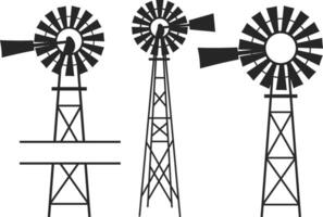Farming Farm Windmill File Commercial and Personal Use for Cricut for Silhouette, vector