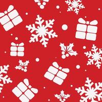 Christmas theme design with red and white colors vector