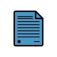 certificate document icon vector