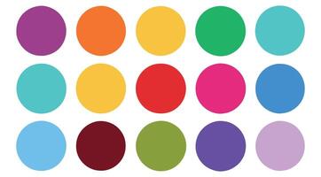 Abstract cartoon illustration color guide vector
