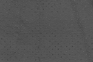 Abstract artificial leather in black with small dots and holes pattern for background. Tabletop view photo