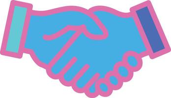 shake handsicon design illustration template vector