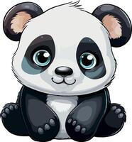 The Gentle Giant A Panda in Its Natural Glory vector
