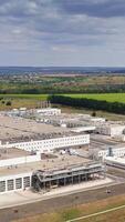 Aerial footage of a large industrial complex. Production Industry Vertical video