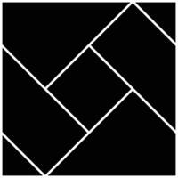 7 collage rectangle gird empty photo template. Background and pattern picture board. Picture frame composition portfolio collection. vector