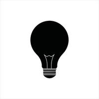 light bulb Silhouette Design vector