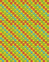 Colourful seamless puzzle pattern vector