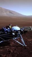 Insight Mars exploring the surface of red planet. Elements furnished by NASA. video