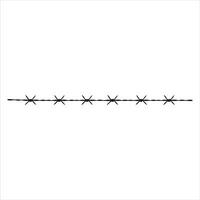 Modern Barbed Wire Illustrations for Graphic Designer vector