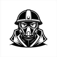 Fireman in Uniform Firefighter ClipArt vector