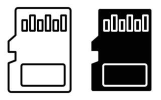 Memory Card Icon. Memory Card. Memory Icon. Electronics. Smartphone Elements. Technology Objects. vector