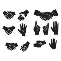 Hand Communication Set Hand Gesture vector