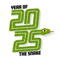 2025, Chinese new year, year of the snake. Lunar new year card template. vector