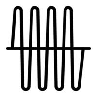 Frequency icon line style vector