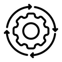 Automation icon line style vector