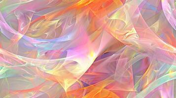 Abstract colorful swirls on a white background photo