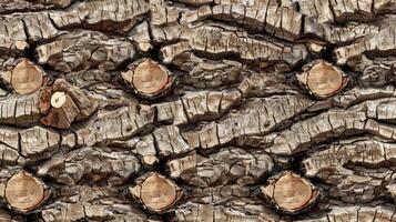 A close up of a tree trunk with bark photo