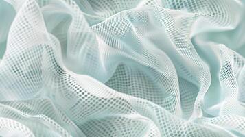 A close up of a white fabric with a pattern photo