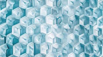 A blue and white abstract background with cubes photo