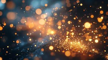 Vibrant and Dreamy Glow Effects with Sparkling Bokeh Light Background photo