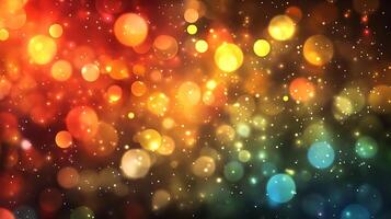 Stunning High-Definition Bokeh Light Background with Captivating Glow Effects photo