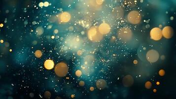 Sparkling Captivating Glow Effects Featuring Dreamy HD Background with Bokeh Lights photo