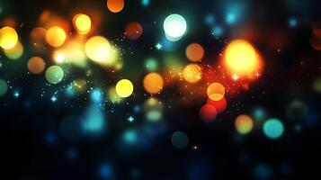 Vibrant Captivating Glow Effects in Dreamy HD Background with Radiant Bokeh photo