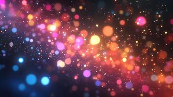 Captivating Sparkling Glow Effects with Vibrant HD Background and Radiant Bokeh photo