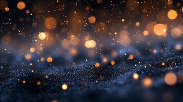 Stylish Dreamy Glow Effects with Sparkling Bokeh Lights in HD Background photo