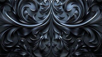 Luxurious Abstract Wave Patterns Reflecting Gold and Marble Sophistication photo
