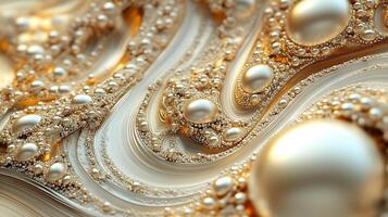 Gold and Marble Waves in Modern Abstract Patterns photo