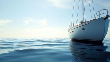 Modern Boat in High-Resolution Visualization photo