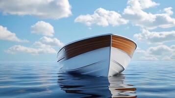 Flawless High-Resolution Rendering of a Modern Boat with Realistic Details photo