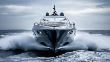 Ultra High-Definition of a Realistic and Modern Boat Concept photo