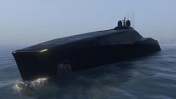 Supreme Yacht Captured in a Dreamy Seascape with Photorealism photo