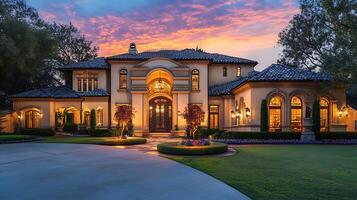 Evening Elegance of a Modern and Luxurious Home Design photo