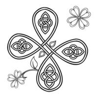 Celtic Knots and Shamrock Patterns for Modern and Traditional Designs vector