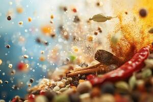 A Colorful Burst of Spices and Herbs photo