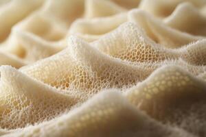 Close-up of a Textured, Creamy, Whitish Surface photo