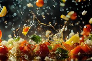 Tomato, Basil, and Lemon Splash in Oil photo