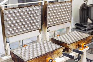 New forms for making desserts peanuts with condensed milk, industry photo