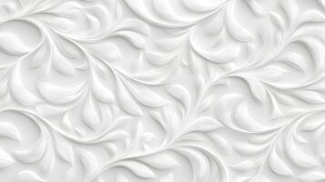 A white background with a white flower pattern photo
