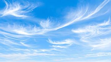 The sky is blue and has white clouds photo
